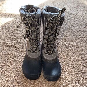 The North Face Black and Gray Winter Boots